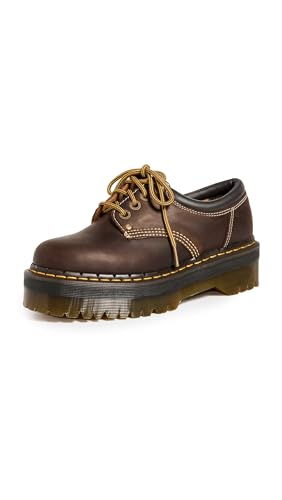 Dr. Martens Women's 8053 4i Quad Arc Oxfords, Dark Brown Crazy Horse, 10 Medium US