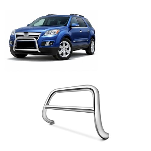 Image of Black Horse A Bar No Skid Plate Stainless Steel Compatible with 2008-2017 Buick Enclave|2009-2014 Traverse|2007-2015 GMC Acadia|2008-2010 Saturn Outlook-BB009704SS