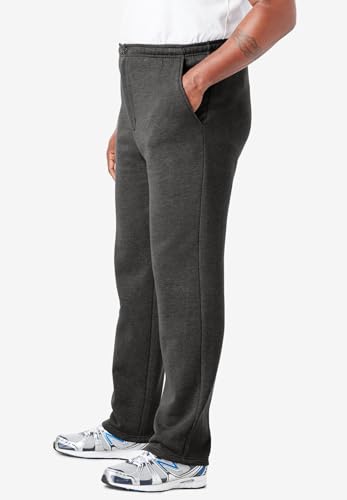 KingSize Men's Big & Tall Fleece Zip Fly Sweatpants3