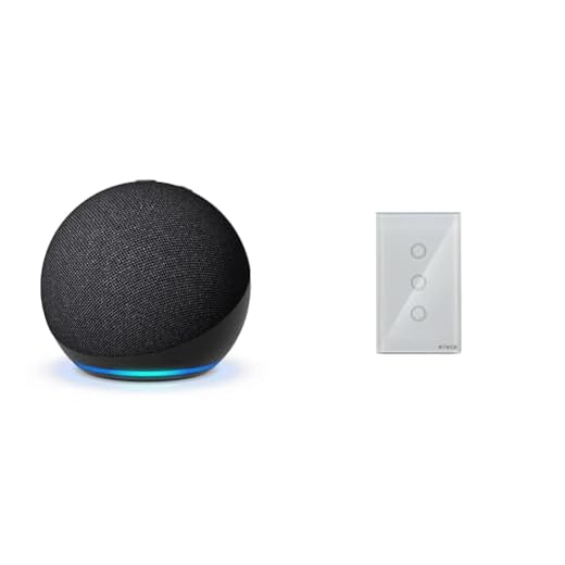 Novo Echo Dot 5ª geração | O Echo Dot com o melhor som já lançado | Som vibrante e potente em um dispositivo compacto | Cor Preta + Interruptor Inteligente Steck 3 Módulos Branco