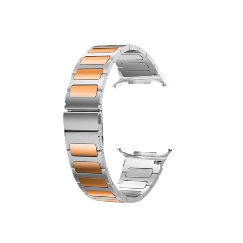 ɓKSamsung Galaxy Watch 8 /40mm /44mm/ 8 Classic 46mmEHb`ohɓK郁^XeXX`[Xgbv(Silver Rose Gold,For Galaxy Watch 8 44mm)