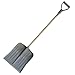 Produktbild pokm toolsmarket - Schneeschaufel Kunststoff 40 cm mit Metallkante 135 cm Stiel  Leichter Schneeschieber Schneeräumer Schneeschippe für Winter