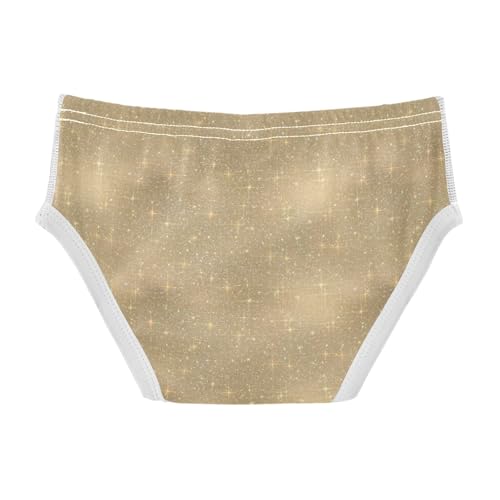 Boys' Exclusive Briefs Toddler Underwear 95% Combed Cotton Boxerbriefs 2T Gold Glitter Pattern 512