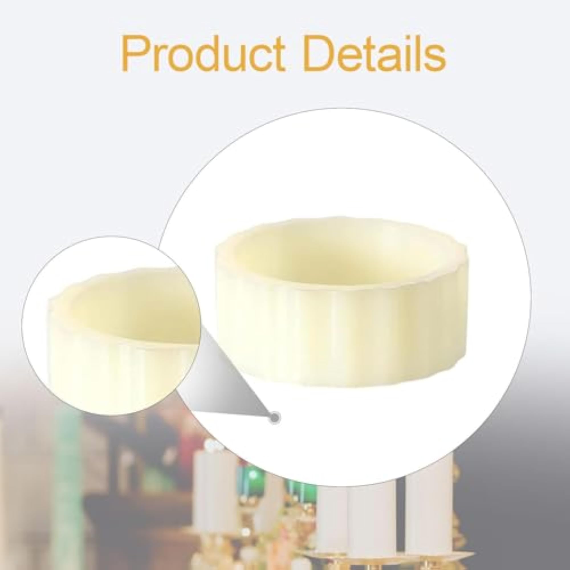 Silicone Candle Rings for Festivals and Halloween