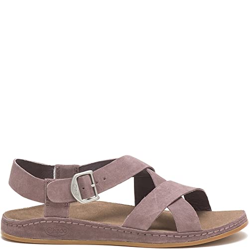 Chaco Women's Wayfarer Sandal, Suede Sparrow, 5