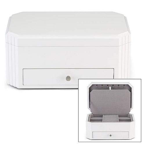 Reed and Barton White Lea Jewelry Box, 8.90 LB
