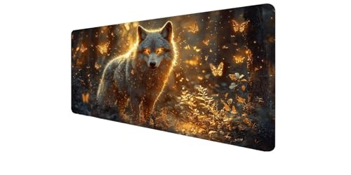 Tapis de souris gaming XXL 100x50 cm antidérapant pour précision PC