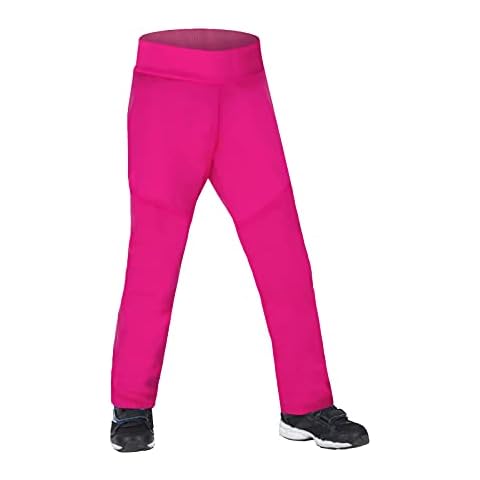 Kinder Softshell Hose Sporty mit Fleece Elastische Wasserabweisend und Winddichte Atmungsaktive Outdoorhose Funktionshose Freizeithose Cover