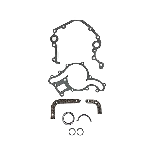 Image of DNJ TC4214 Timing Cover Gasket Set for 03-10 Ford E-350 Super Duty, E-450 Super Duty, F-250 Super Duty, F-350 Super Duty, F-450 Super Duty, F-550 Super Duty, E-350 Club Wagon 6.0L V8 OHV Turbocharged