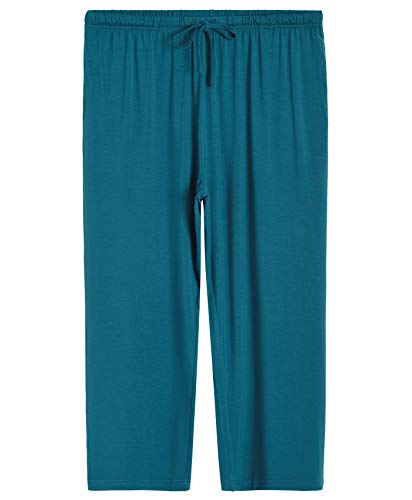 Latuza Women’s Pajamas Pleated Loungewear Top And Capris Pjs Set 4X Teal #TOP2