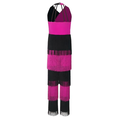 Disfraz Niñas Flapper Halter Neck sin mangas Rosa 12 años miniatura 3