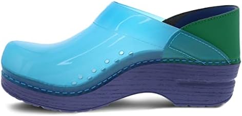 Dansko Professional Translucent Blue 9.5-10 M US Slip-On Clogs for Women – Rocker Sole and Arch Support for Comfort – Jelly-Soft, Candy-Colored Shell | Image 5