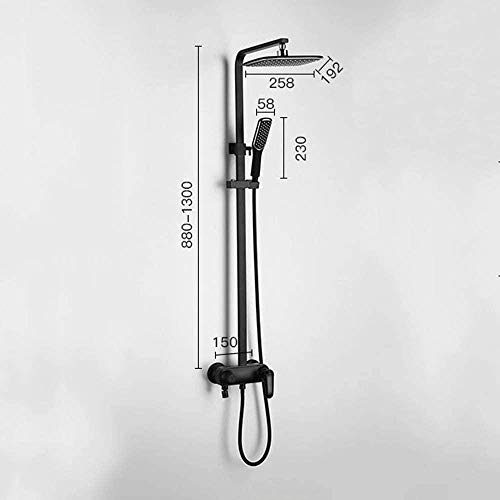 Douche à trois fonctions noire pour des moments de détente absolue
