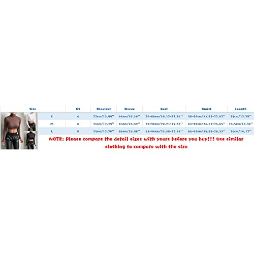 2023 Nieuwe - Vrouwen Lange Mouw Top Blouse Crop Top Coltrui Sexy Basi-c Bijgesneden Tops Shirt Slanke Sexy Mode Tops… - Image 4