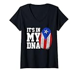 Photo Gallery donna puerto rico flag it s in my dna patriotic portorican pride maglietta con collo a v Photo Gallery donna puerto rico flag it s in my dna patriotic portorican pride maglietta con collo a v