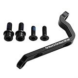 Photo Gallery qualoramall adattatore di montaggio per pinza freno per bicicletta, in lega di alluminio, adattatore da palo a piatto, 160 mm, con bulloni di installazione, componente da ciclismo nero Photo Gallery qualoramall adattatore di montaggio per pinza freno per bicicletta, in lega di alluminio, adattatore da palo a piatto, 160 mm, con bulloni di installazione, componente da ciclismo nero