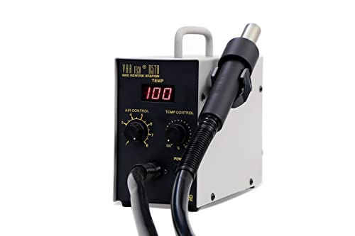Image of VAR TECH 857D SMD rework station with Digital display, 580 W 100 ºC - 450 ºC