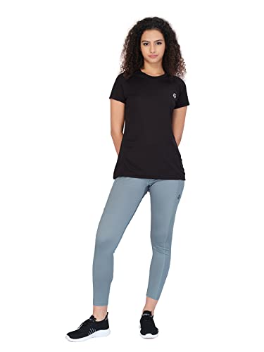Image of TECHNOSPORT Women's 100% Polyester Regular Fit T-Shirt