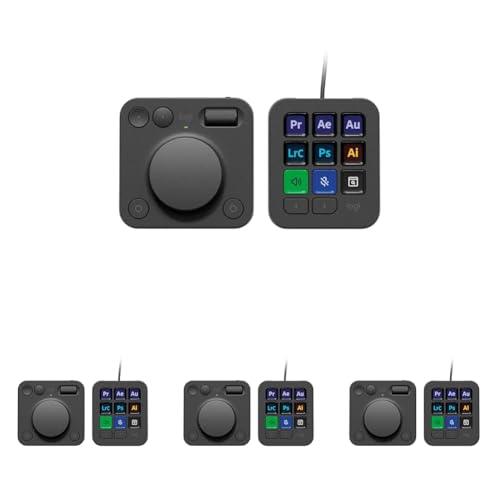Logitech MX Creative Console - 9 Customizable LCD Keys, Control Dial ...