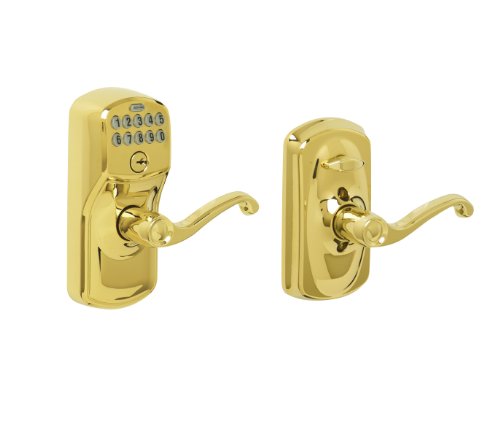 Schlage Fe595 V Ply 505 Fla, Flex Lock, Bright Brass #TOP1