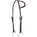 Cashel Slip Ear Headstall with Antique Diamond Tooling, Chestnut
