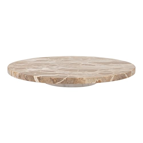Creative Co-Op Scandinavian Round Marble Lazy Susan, Multicolor