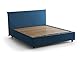 Talamo Italia - Doppelbett Berenice, Bettkasten aus Stoff, Öffnung vorne, geeignet für Matratze 140x200 cm, 100 % Made in Italy, Blau