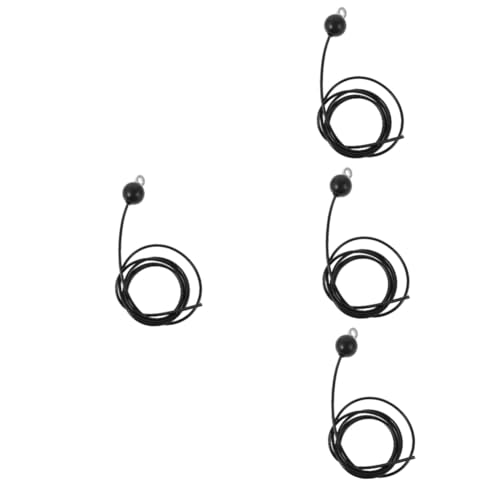 Kisangel 4 Juegos Cuerda De Alambre De Fitness Accesorio De Cuerda De Gimnasio Cuerdas De Entrenamiento Fitness Accesorios De Poleas De Gimnasia Cable De Polea Multifunción Caucho Black