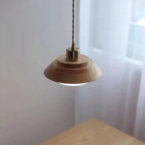 Lámpara de madera para isla de cocina que transforma tu comedor en un espacio acogedor 3