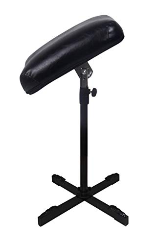 Tattoo Arm Rest, CAKMSMAO Heavy Duty Cross Adjustable Height Arm Leg Rest Tattoo Soft Sponge Pad Armrest Stand Portable Tattoo Leg for Studio Salon Tattoo (Package update)