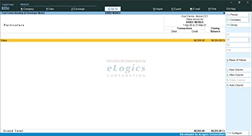 Cost Centre Wise Trial Balance - Tally Add-On (E-mail Delivery - No CD) - Single User - Image 4