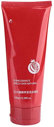 Face Scrub, Pomegranete Extract Face Wash Cleanser, Exfoliating Facial Wash Deep Cleaning 100g for Women