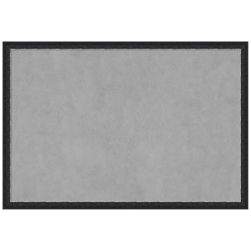 Amanti Art Black Framed Magnetic Board, 38x26, Traditional Office Decor