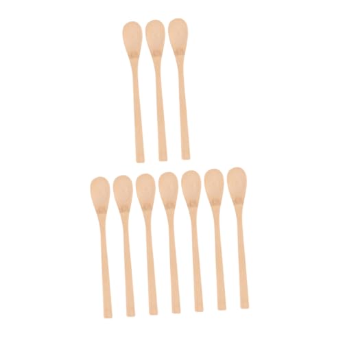SOLUSTRE 10pcs Teaspoon Long Handle Scoop for Honey and Teaware Accessories for Home and Office Use