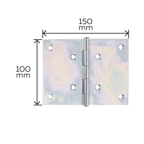 Alberts 346539 Scharnier | breit | sendzimirverzinkt | 100 x 150 mm
