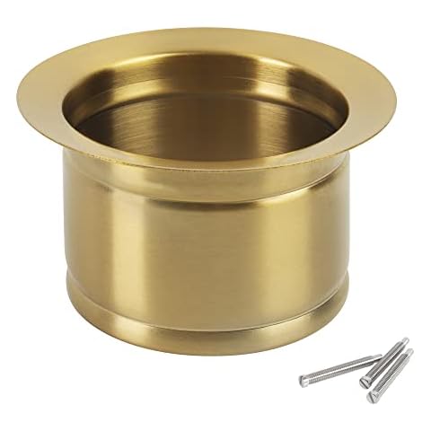 LQS Golden Deep Garbage Disposal Sink Flange Cover