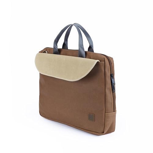 Image of RL compact waterproof coated canvas Laptop messenger bag