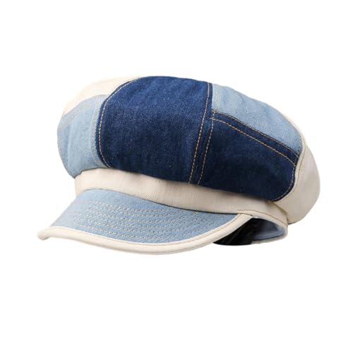 ZLS Apparel Women's Retro Peaked Ivy Newsboy Paperboy Gatsby Cabbie Painter Cap Hats (617BLUE)