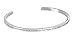 Produktbild URBANHELDEN - Armreif mit Gravur - Damen Schmuck Inspiration Freundschaft - Verstellbar, Edelstahl - Armband mit Spruch"Better me because of you" - Silber