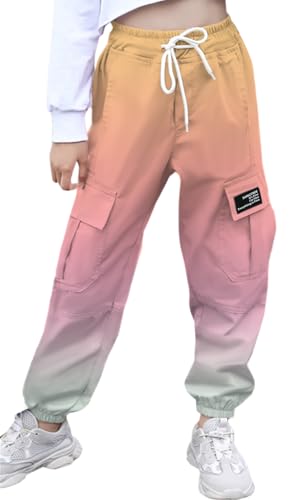 Image of SANGTREE Girls & Womens Printing Cargo Jogger Pants,6 Years - Women 2XL