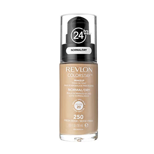 Image of REVLON Translucent Colorstay Normal /Dry Skin, Spf 20 Liquid Matte Foundation,Full Coverage - Fresh Beige For Oily Skin, 30Ml, 1 Count