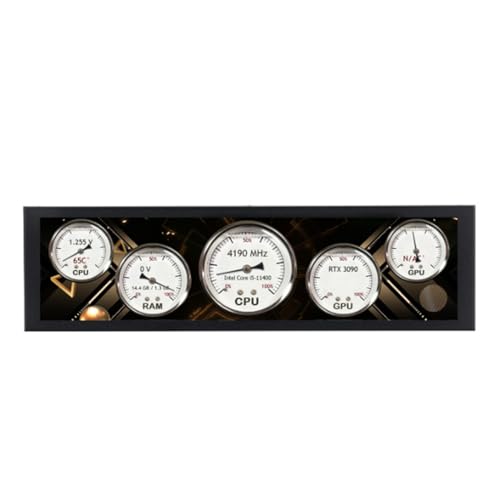 Image of LICAEVEY PC Sensor Panel Display 8.8 Inch IPS Screen, 178 Wide Viewing Angle with Type C Connectivity, Real Time CPU GPU Temperature Monitor for Wins 10 11 (Black)