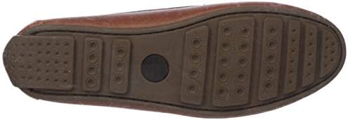 Driver Club USA Women's Leather Made in Brazil Grow Gain Ribbon Detail Driver Moc Loafer, Tan Everest, 5 M US | Image 3