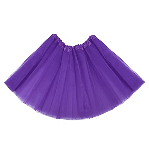 1 Pack Adult Tulle Tutu Skirt Women's Vintage Tulle Bubble Tutu Skirt Prom Party Skirt Elastic 3 Layer for Women and Teens