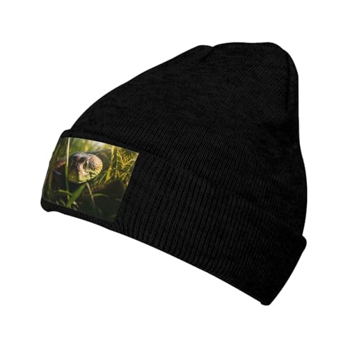 Snake Winter Stretch Loose Knitted hat, Men's Velvet Patch Beanie hat, Unisex Outdoor Sports Travel Fashion Warm ski hat Snake Winter Stretch Loose Knitted hat, Men's Velvet Patch Beanie hat, Unisex Outdoor Sports Travel Fashion Warm ski hat
