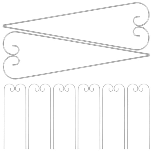 VALICLUD Lot de 24 Crochets en Métal Résistant 3,0x300 Mm pour Suspendre Étiquettes et Jardinières, Supports de Plantes D’extérieur pour Jardin, Terrasse et Décoration de Pots