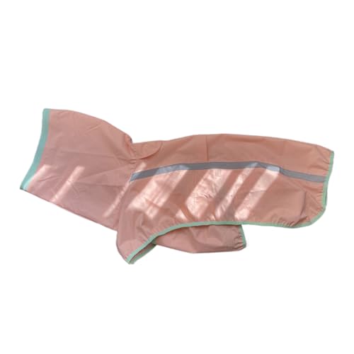 犬用レインコート ペットレインコート カッパ 犬服 ペット雨具 防水 防風 防塵 着脱簡単 耐久性 通気 軽量 速乾 快適 ペット用品 可愛い 犬 服 散歩用 梅雨対策 小型犬 中型犬 大型犬 柴犬用 て-ピンク 3XL