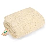 gogobunny Calming Plush Dog Cat Blanket 300GSM Coral Fleece, Ultra-Soft Machine Washable Pet Bedding for Small Medium Dogs Cats Puppies Kittens (Beige, 25x35)
