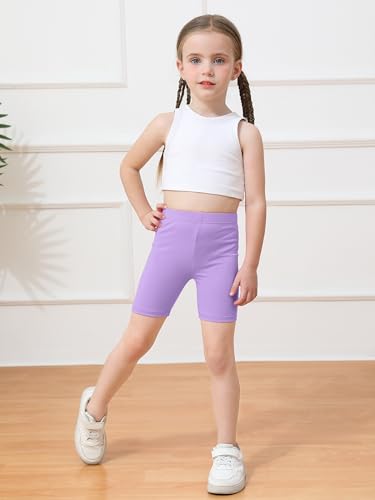 Image of Ruisita 6 Pack Toddler Girls Cotton Bike Shorts Cartwheel Safety Shorts