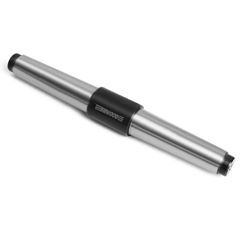 BMWOOD Precision Morse Taper 2 Lathe Alignment Test Mandrel Bar Double Ended, Compatible with Nova, Grizzly, JET lathes.